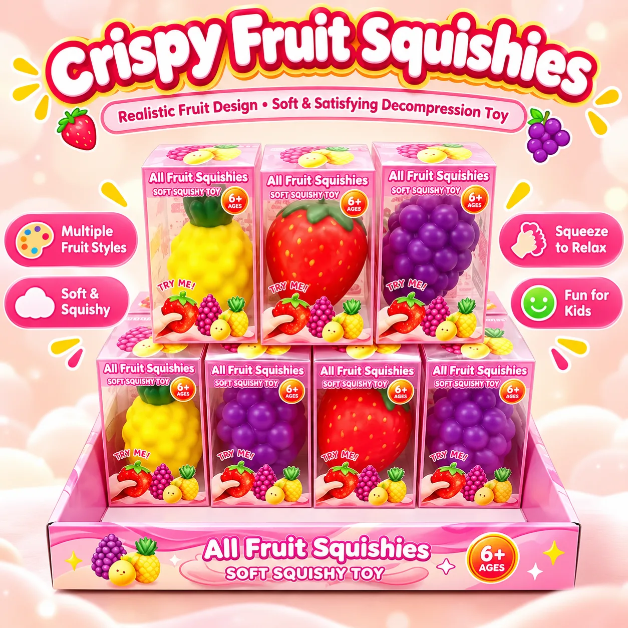 Crispy Fruit Squishy Toy