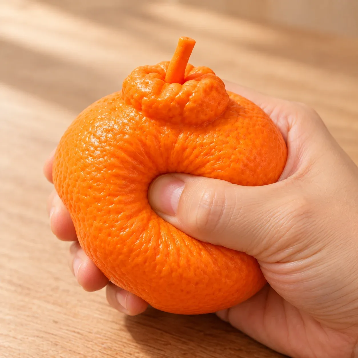 Ugly Orange Squishy Toy / Orange Shape Slow Rising Squishy Toy