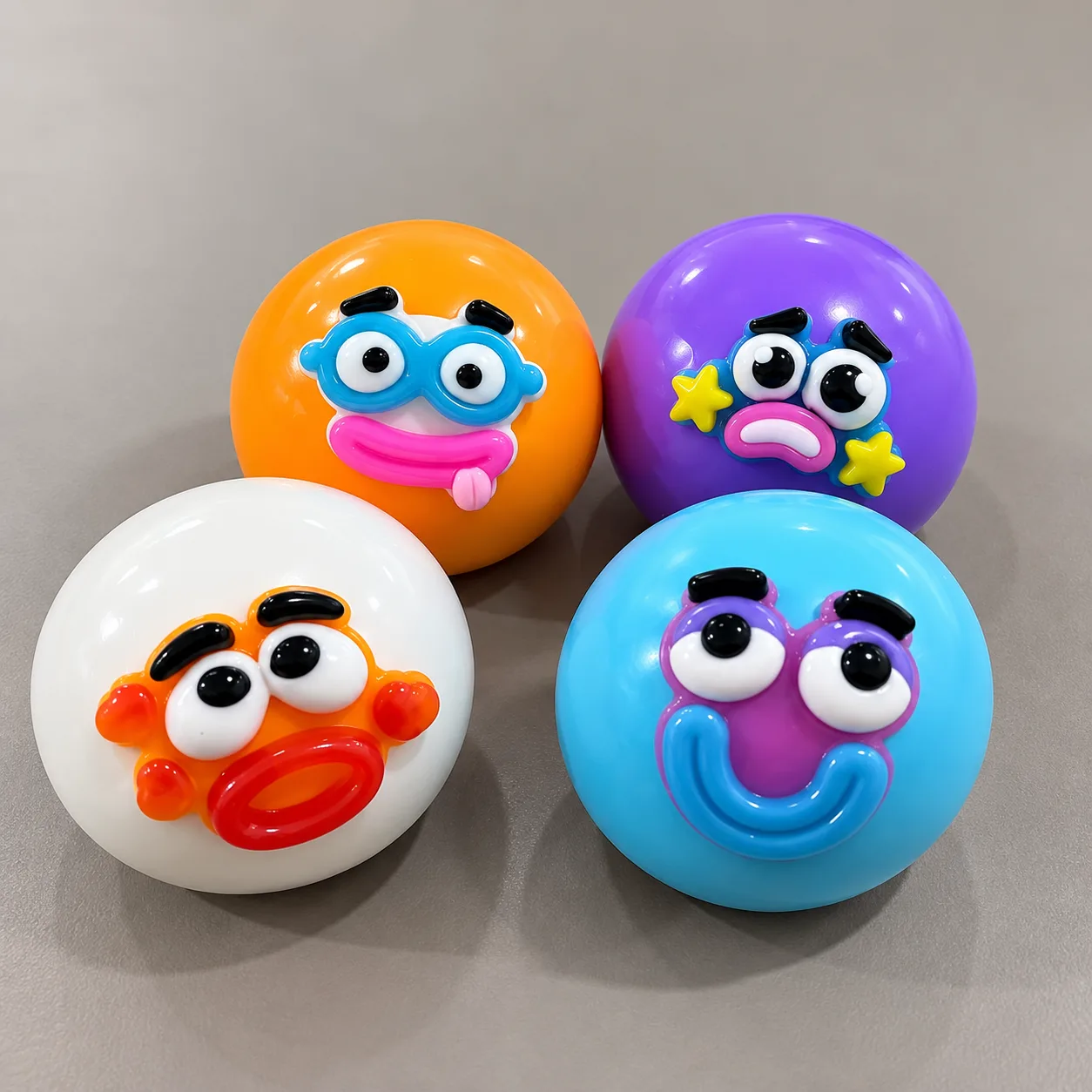 Funny Face Squishy Ball