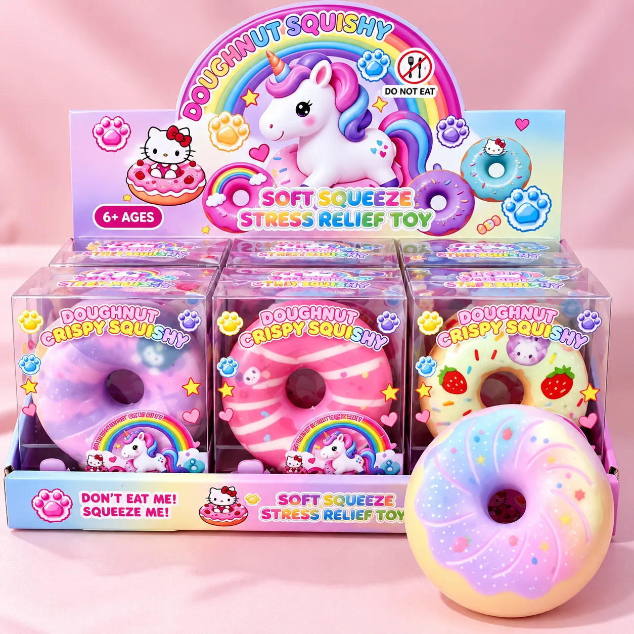 Crispy Doughnut Squishy Toy