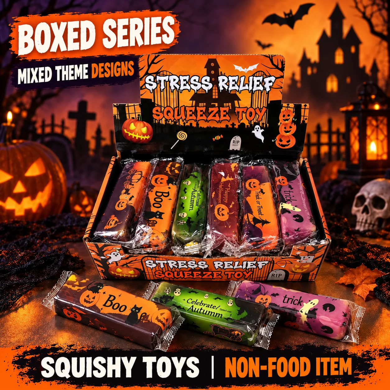 Halloween Butter Stick Squishy Toy