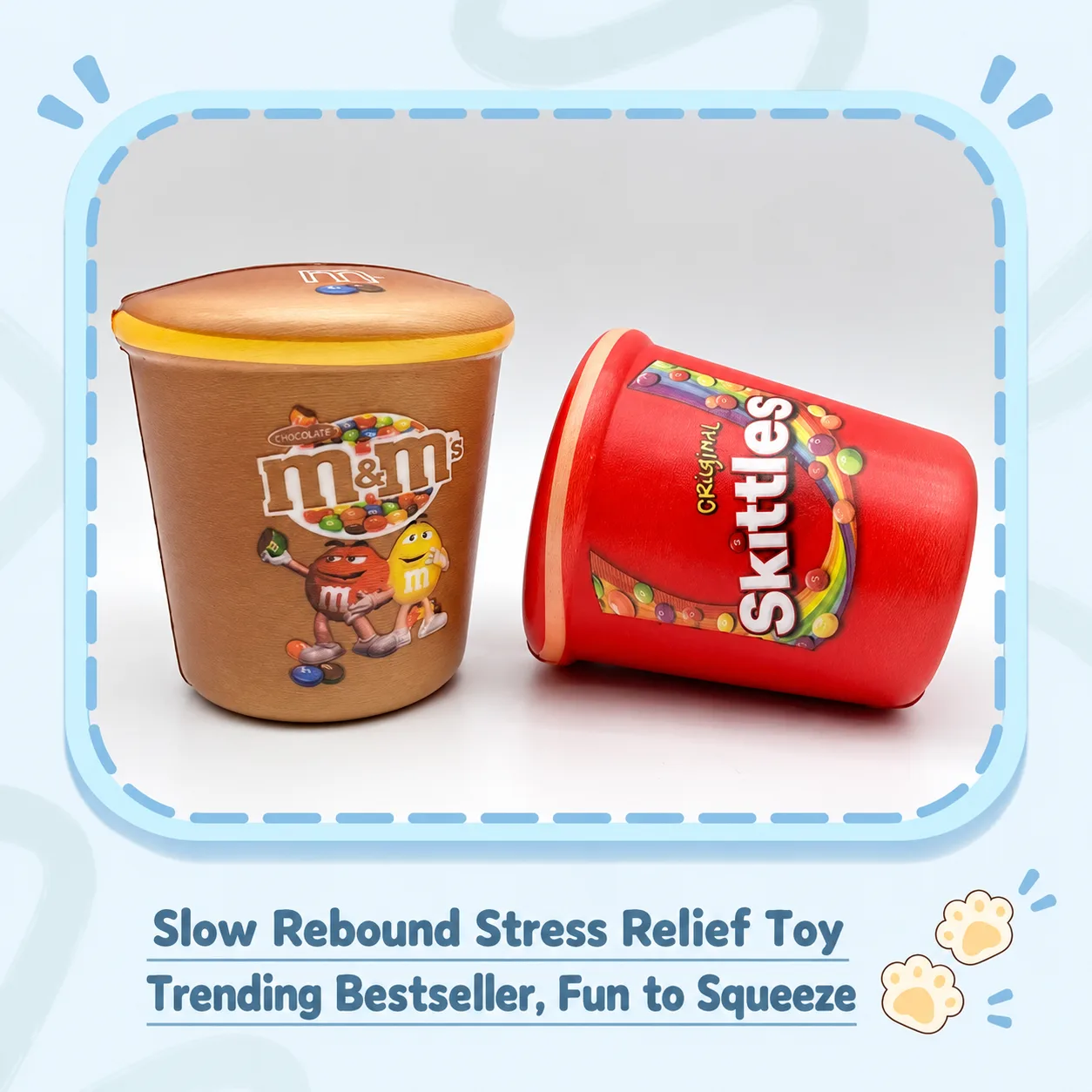 Snack Tub Squishy Toy PU Soft Stress Relief Toy Wholesale Squishy Toy 6