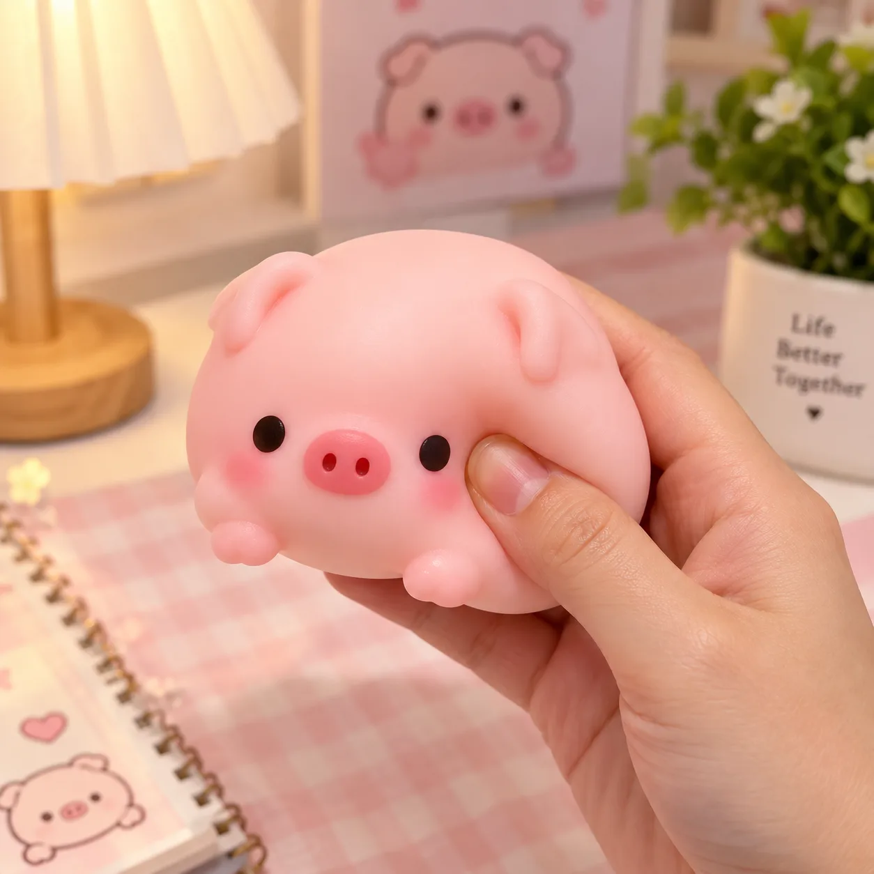 Pig Squishy Toy / Pig Shape Squishy Toy