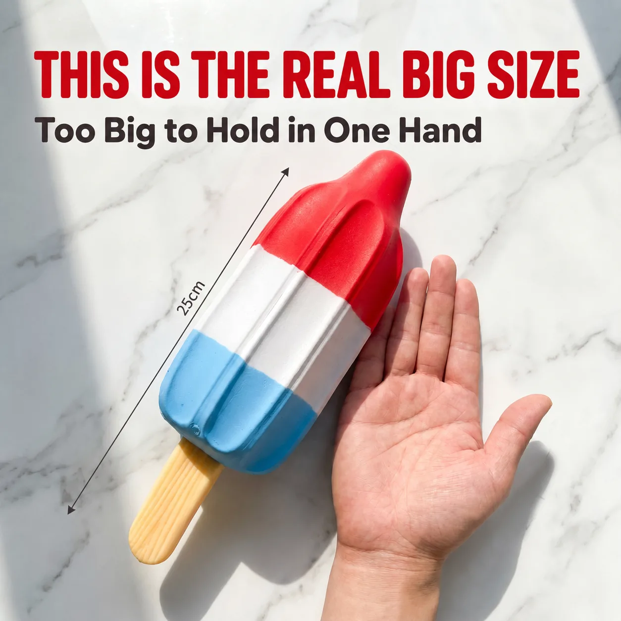 Large Rocket Popsicle Squishy Toy