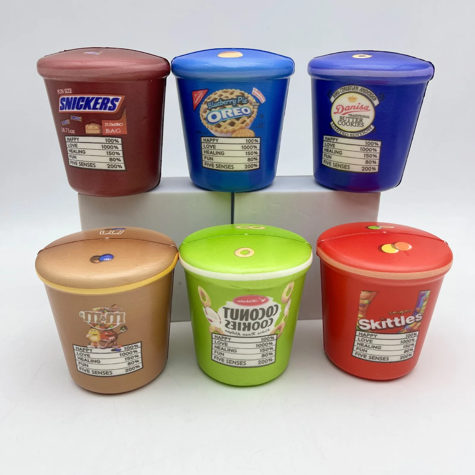 Snack Tub Squishy Toy PU Soft Stress Relief Toy