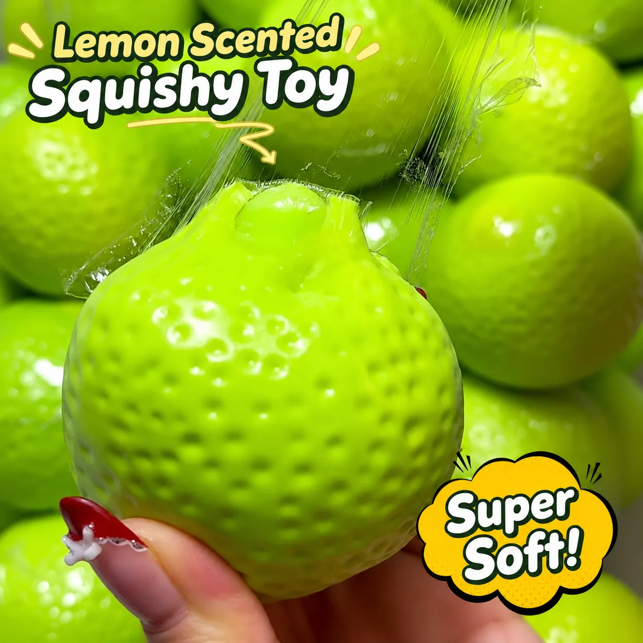 Color Changing Lemon Squishy Toy / Lemon Shape Slow Rising Squishy Toy