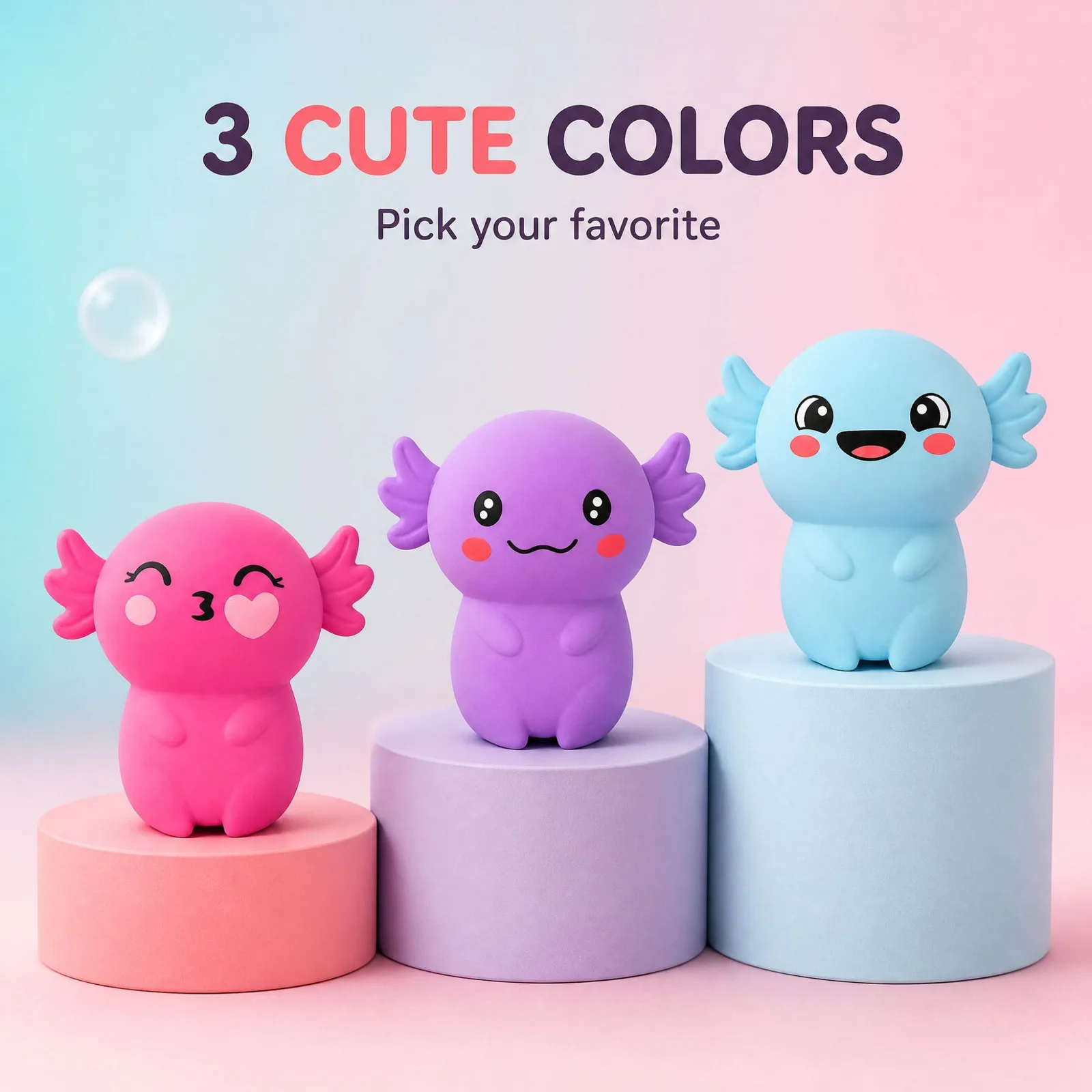 Large Axolotl Squishy Toy