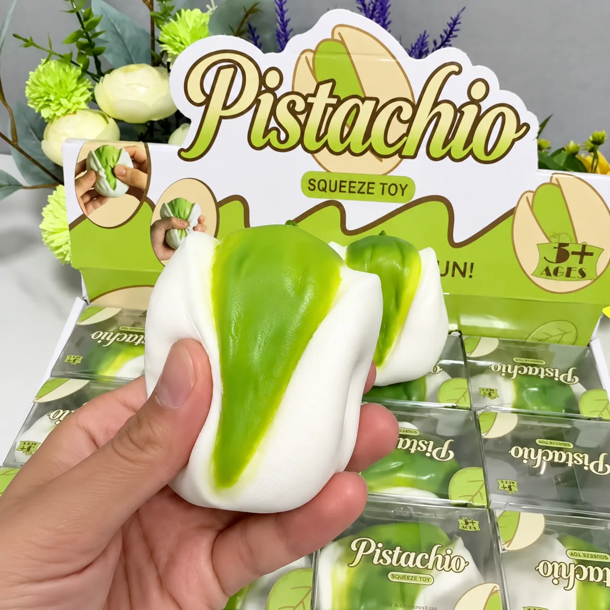 Pistachio Squishy Toy / Pistachio Shape Slow Rising Squishy Toy