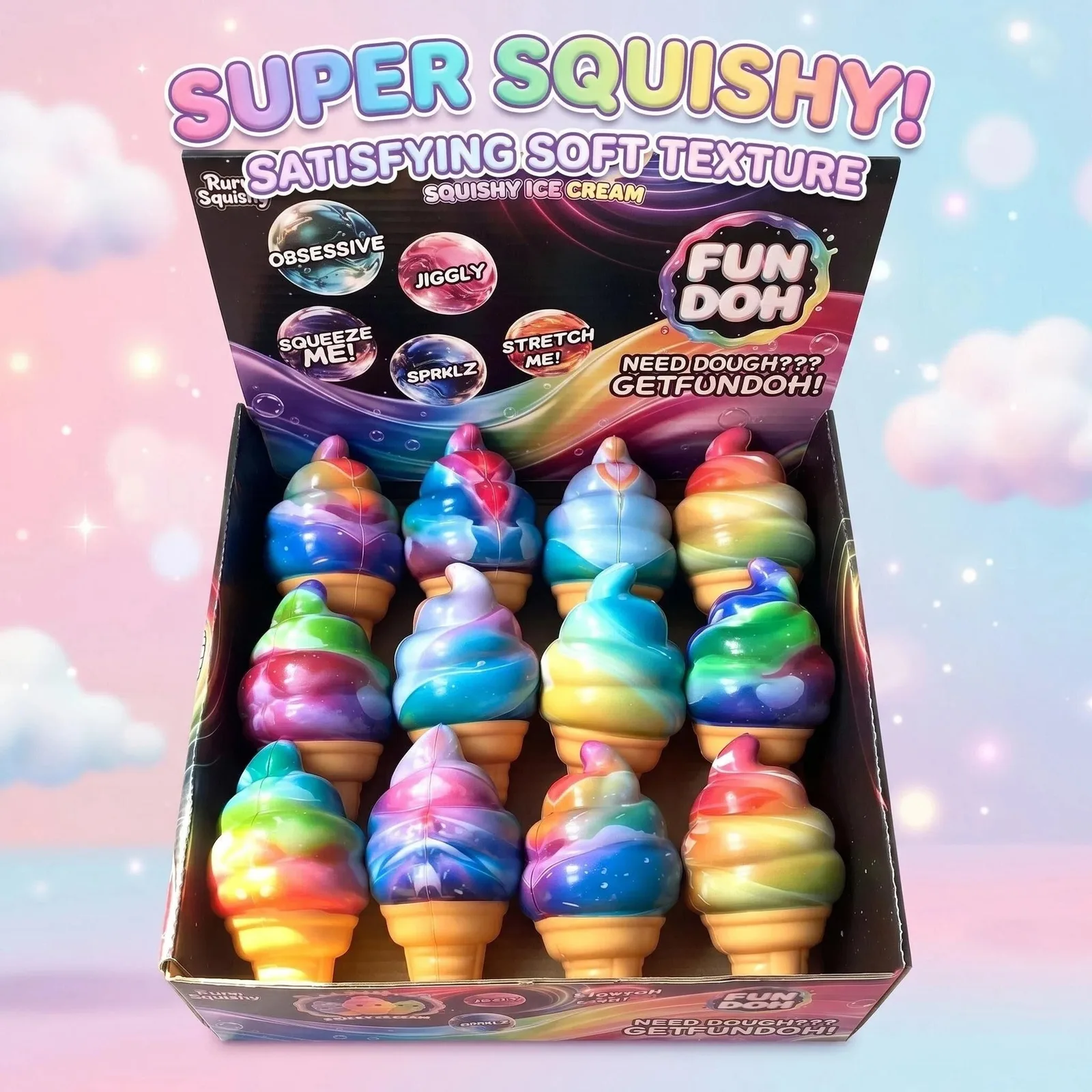 Crispy Ice Cream Squishy Toy