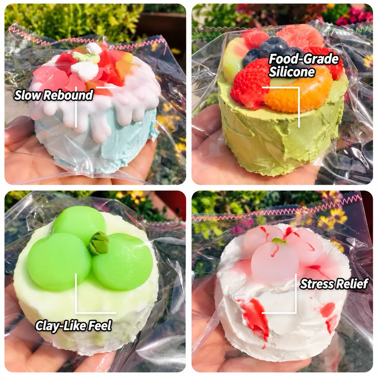Slow Rising Squishy Cake Series Stress Relief Toy Wholesale Squishy Toy 4