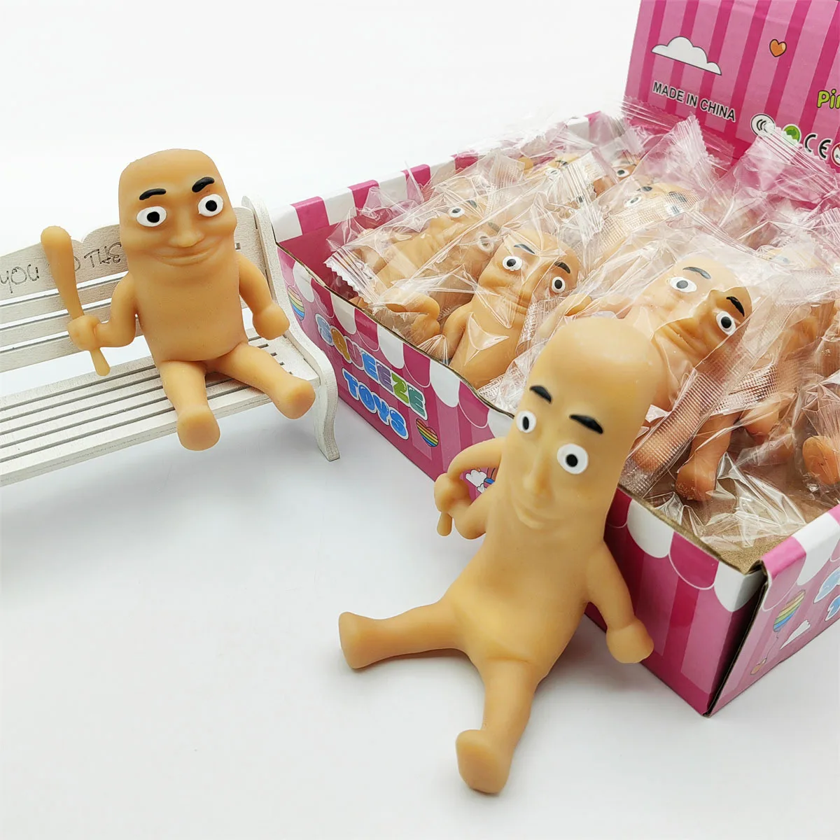 Stretchable Wooden Stick Man Squishy Toy Wholesale Squishy Toy 6