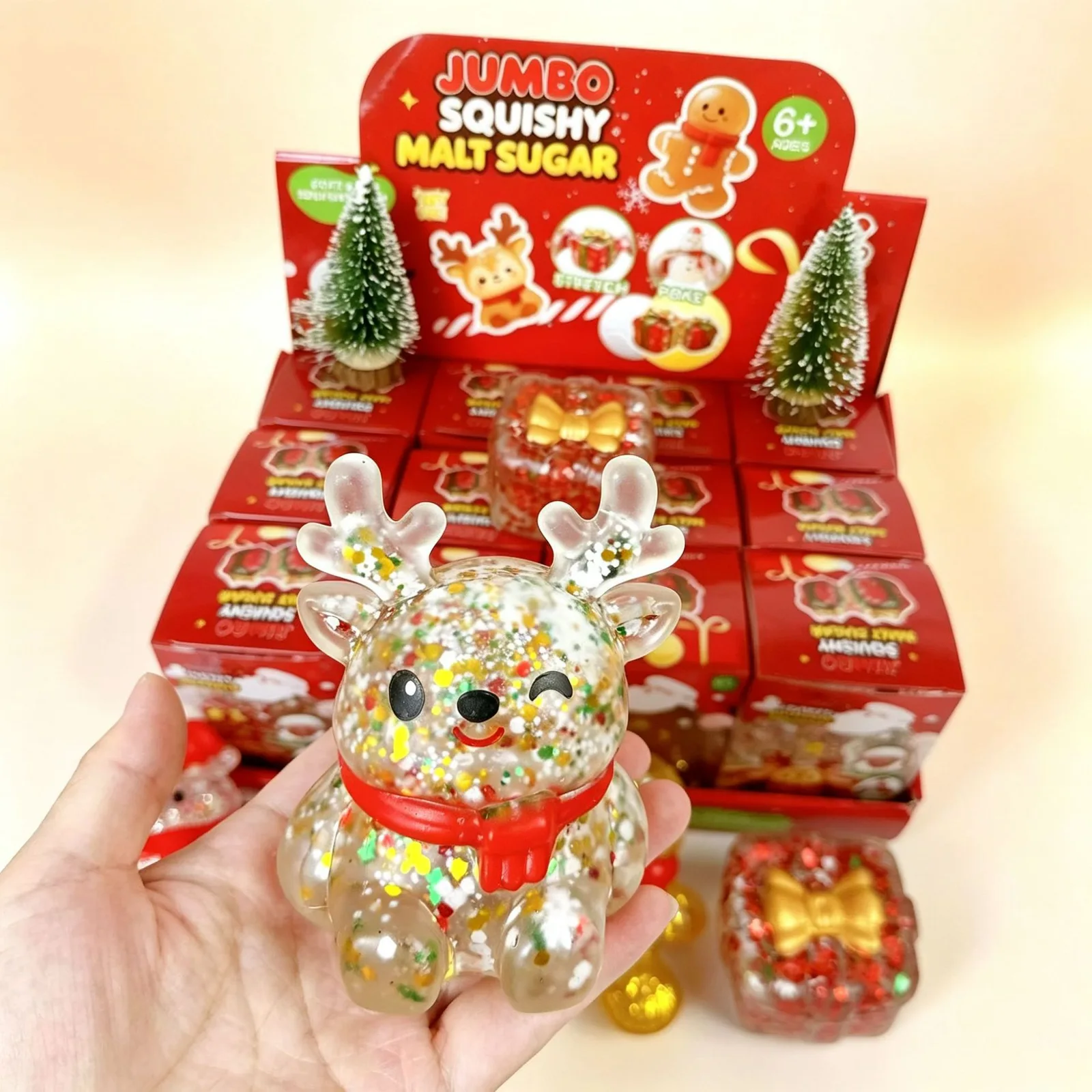 Christmas Reindeer Snowman Gingerbread Man Malt Sugar Slow Rising Squishy Toy Wholesale Squishy Toy 2