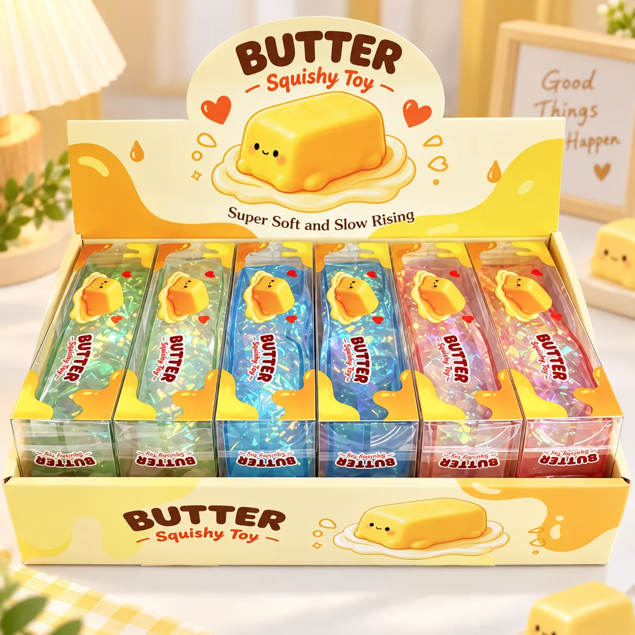 Crystal Glitter Butter Stick Squishy Toy Wholesale Squishy Toy 7