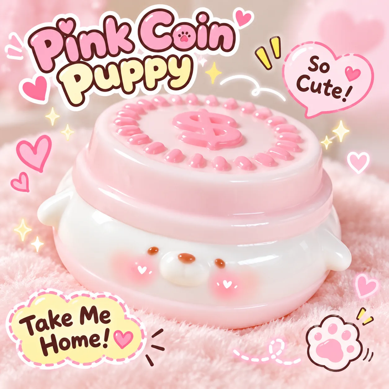 Coin Puppy Pudding Squishy Toy Slow Rising Stress Relief Toy Wholesale Squishy Toy 2