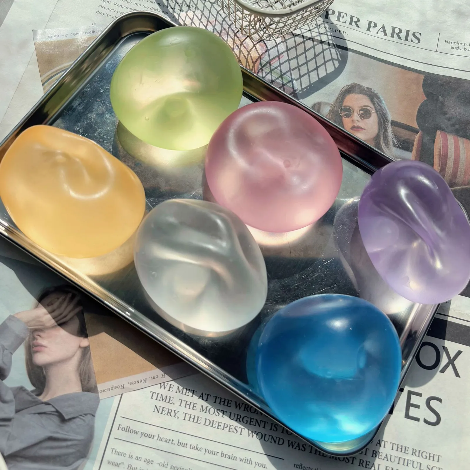 Coconut Oil Theme Slow-Rising Translucent TPR Squishy Stress Balls Wholesale Squishy Toy 7