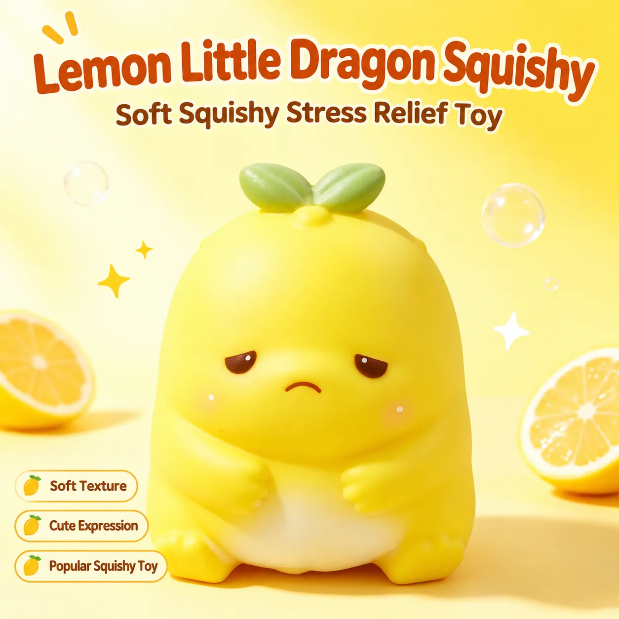 Large Lemon Dragon Squishy Toy Soft TPR Stress Relief Squishy Wholesale Large Lemon Dragon Squishy Toy Soft TPR Stress Relief Squishy Wholesale Squishy Toy