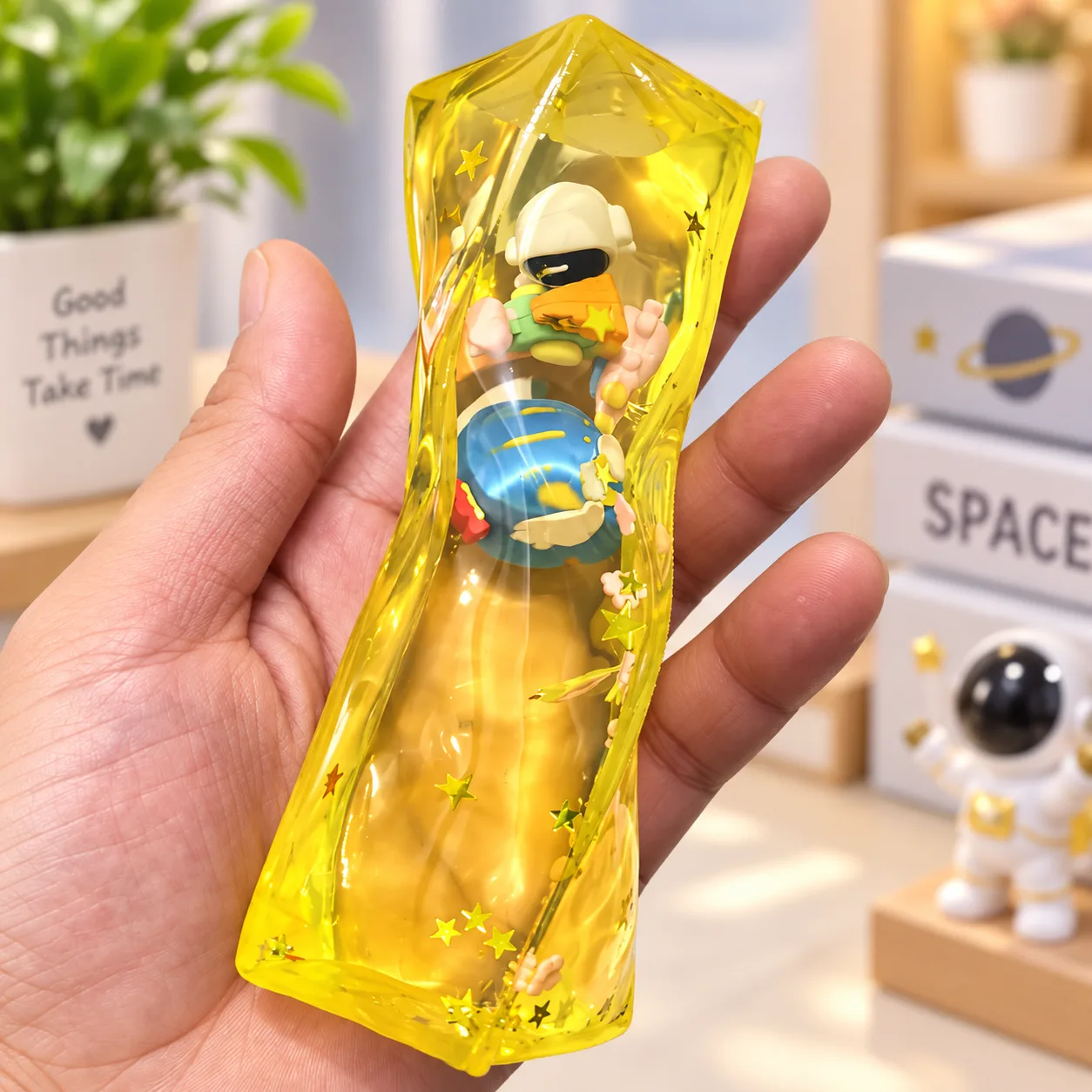 Space Spinning Butter Stick Squishy Toy Astronaut Stress Relief Toy Wholesale Squishy Toy 7