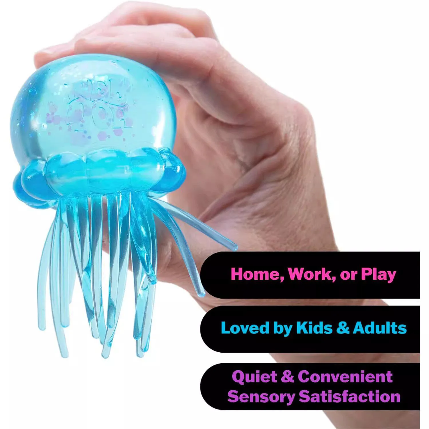 Glitter Jellyfish Squishy Toy Slow Rising Stress Relief Toy Wholesale Squishy Toy 5