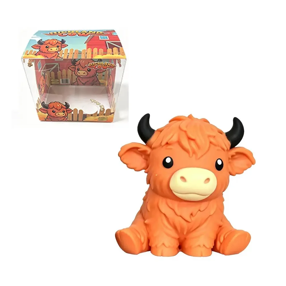 Highland Cow Squishy Stress Relief Toy Wholesale Squishy Toy 4