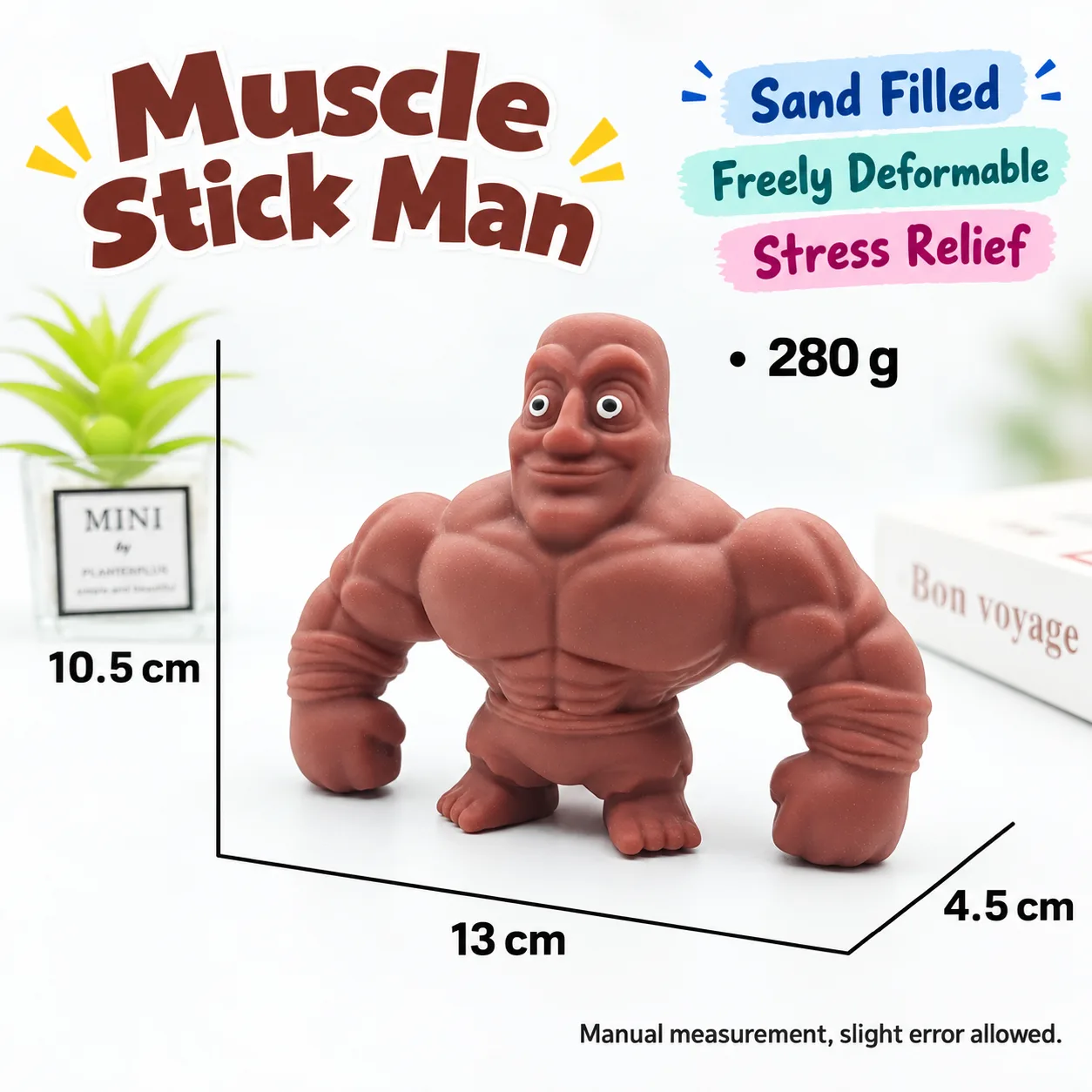 Muscle Stick Man Sand-Filled Squishy Toy Deformable Stress Relief Toy Wholesale Squishy Toy 2