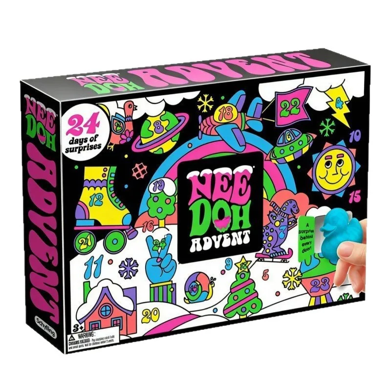 2026 Christmas Advent Calendar 24-Day Squishy Toy Set Holiday Blind Box Wholesale Squishy Toy 3