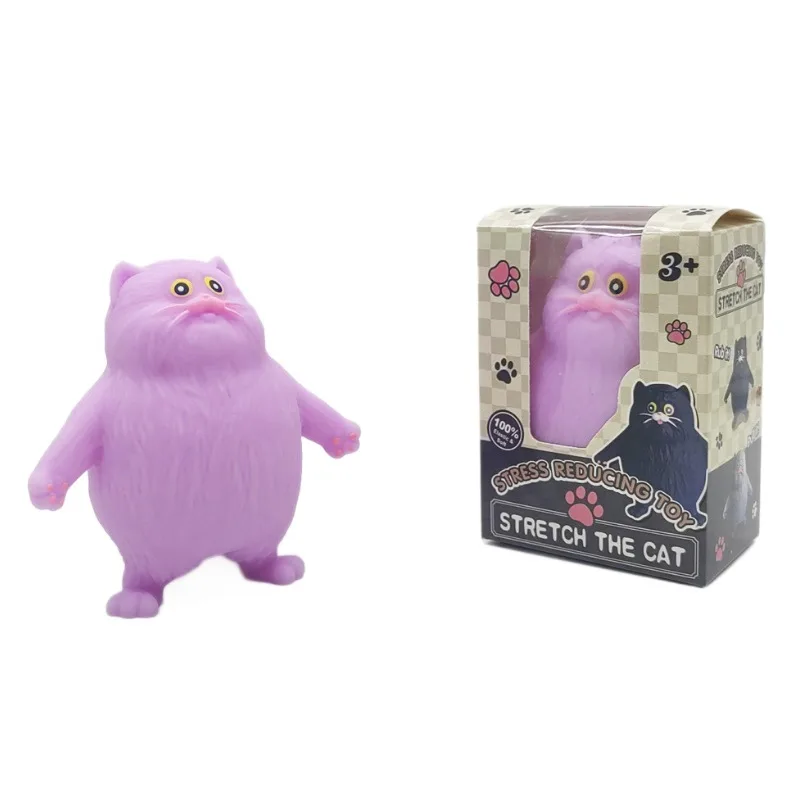 Stretch the Cat Squishy Toy - Chubby Stretchy Cat Stress Relief Toy Wholesale Squishy Toy 4