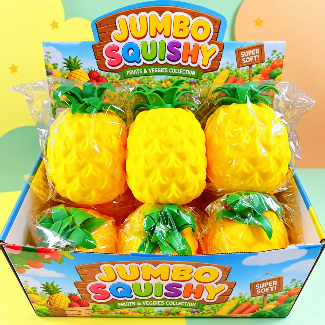 Jumbo Pineapple Squishy Toy Slow Rising TPR Stress Relief Toy Wholesale Squishy Toy 2