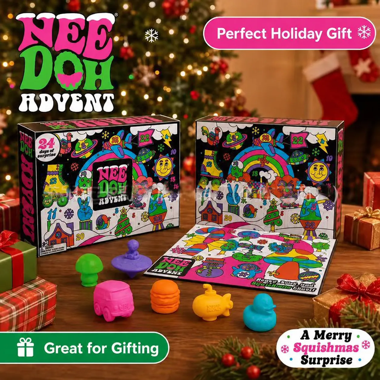 2026 Christmas Advent Calendar 24-Day Squishy Toy Set Holiday Blind Box Wholesale Squishy Toy 4