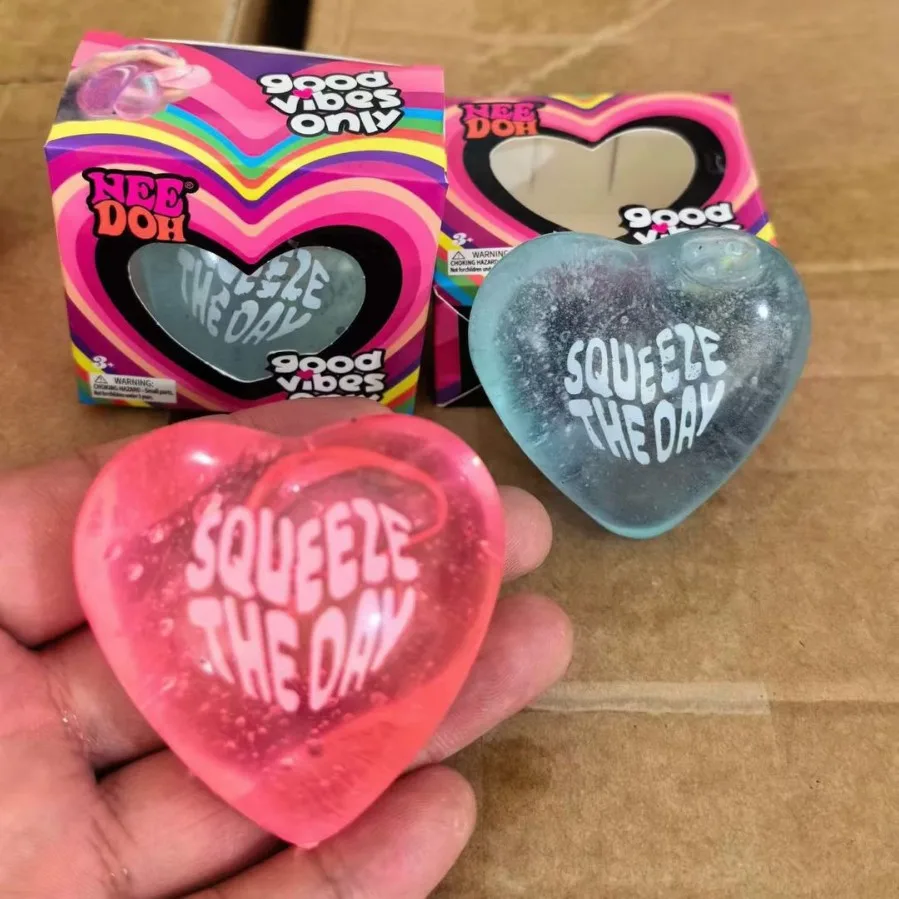 Heart-Shaped Squishy Stress Relief Toy Soft TPR Squeeze Toy Wholesale Squishy Toy 4