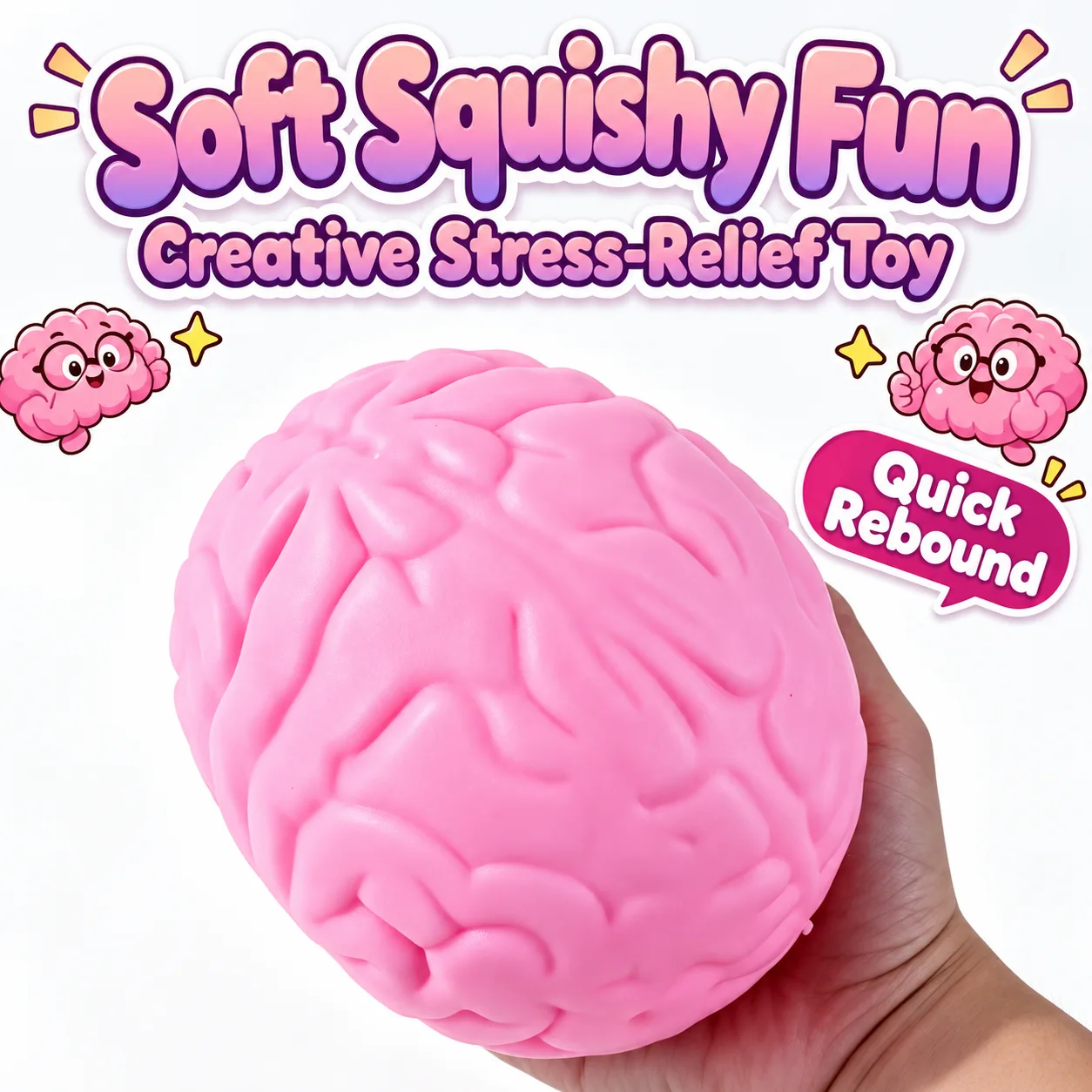 Jumbo Brain Squishy Toy 15cm Quick Rebound Stress Relief Squeeze Ball Wholesale Squishy Toy 9