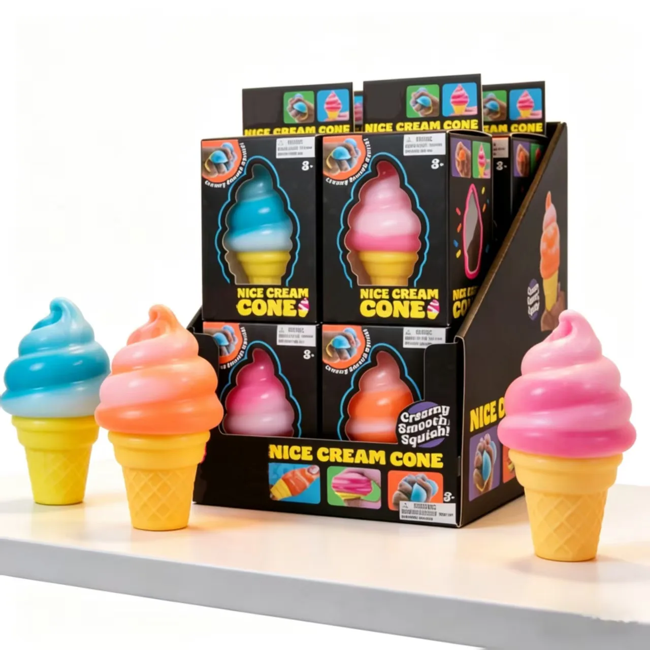 NeeDoh Nice Cream Cone Squishy Toy Slow Rising Stress Relief Toy Wholesale Squishy Toy 10