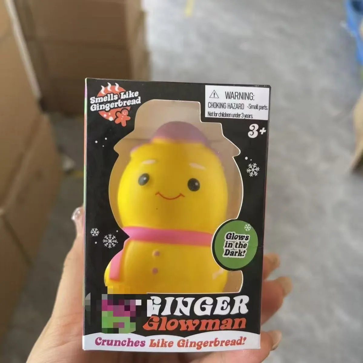 Ginger Glowman Squishy Toy PU Gingerbread Man Stress Relief Toy Wholesale Squishy Toy 6