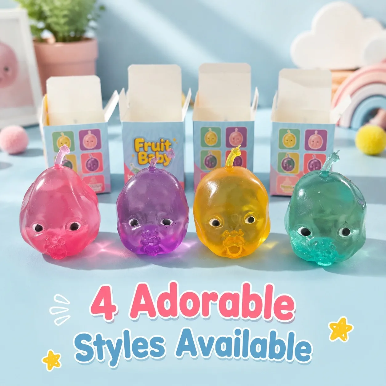 Fruit Baby Squishy Toy Slow Rising TPR Stress Relief Toy Wholesale Squishy Toy 6