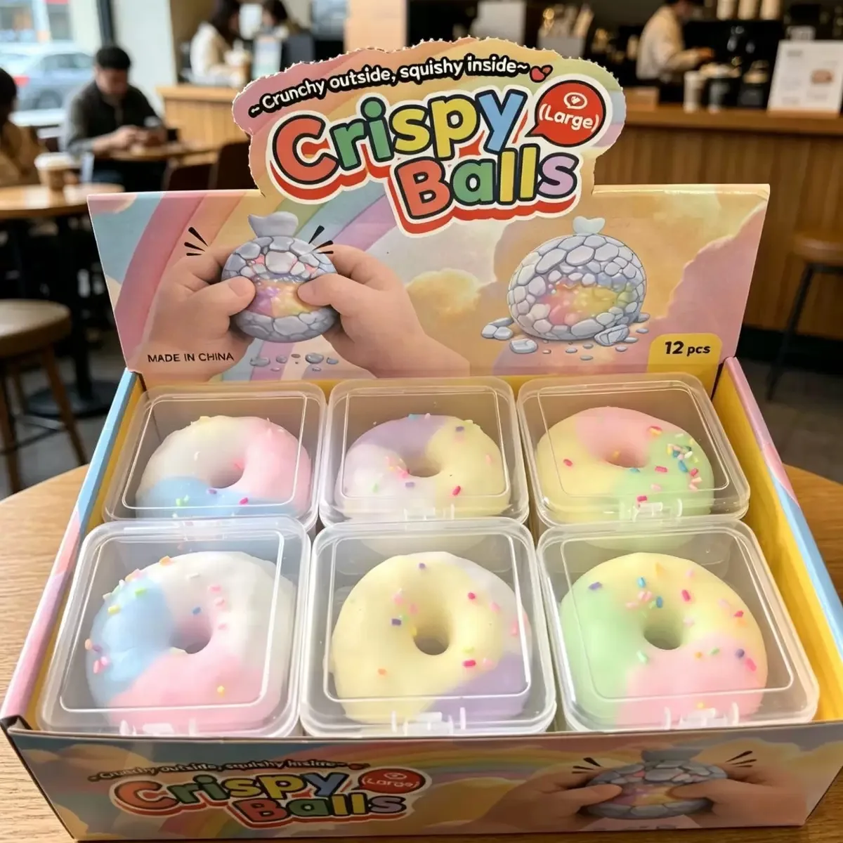 Crispy Donut Squishy Toy Soft Stress Relief Fidget Toy Wholesale Squishy Toy 5