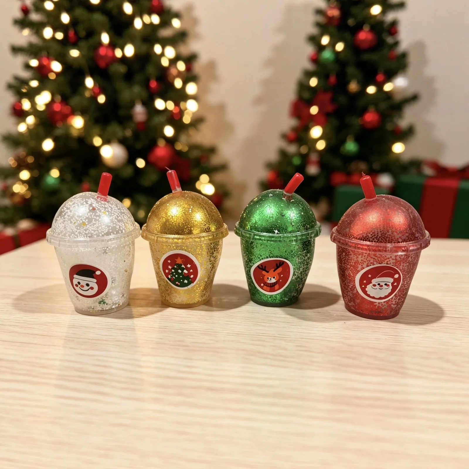 Christmas Drink Cup Squishy Toy Set Wholesale Christmas Drink Cup Squishy Toy Set Wholesale Squishy Toy