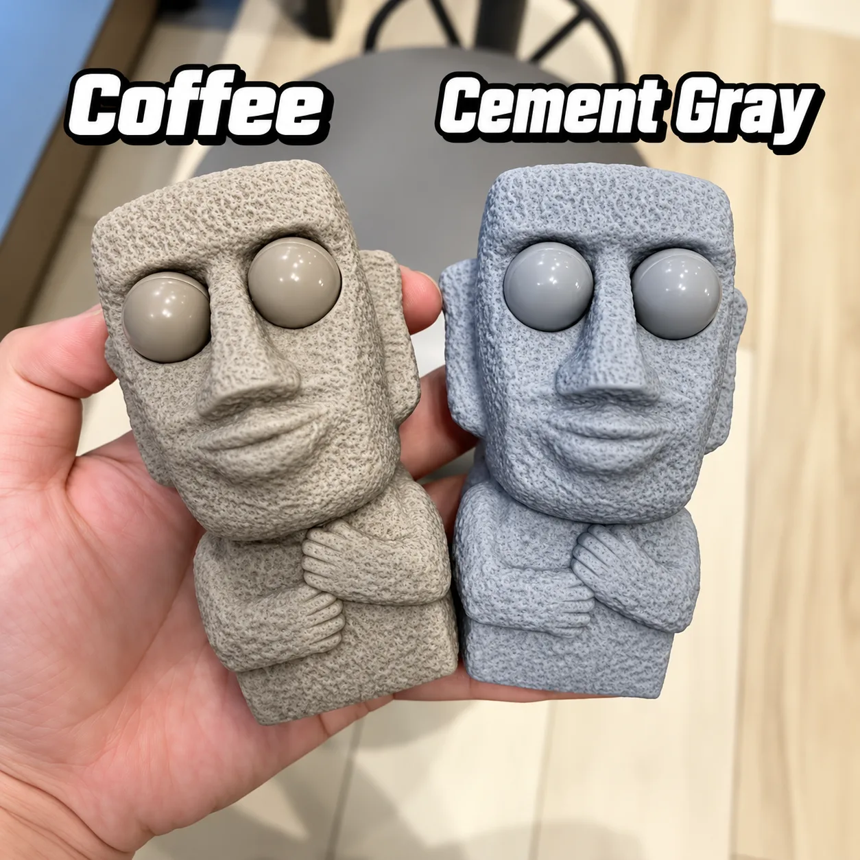 Pop-Eyed Stone Man Squishy Toy TPR Stress Relief Fidget Toy Wholesale Squishy Toy 3