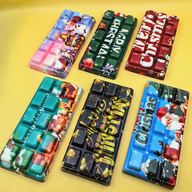 Christmas Chocolate Bar Squishy Toy PU Slow Rising Stress Relief Toy