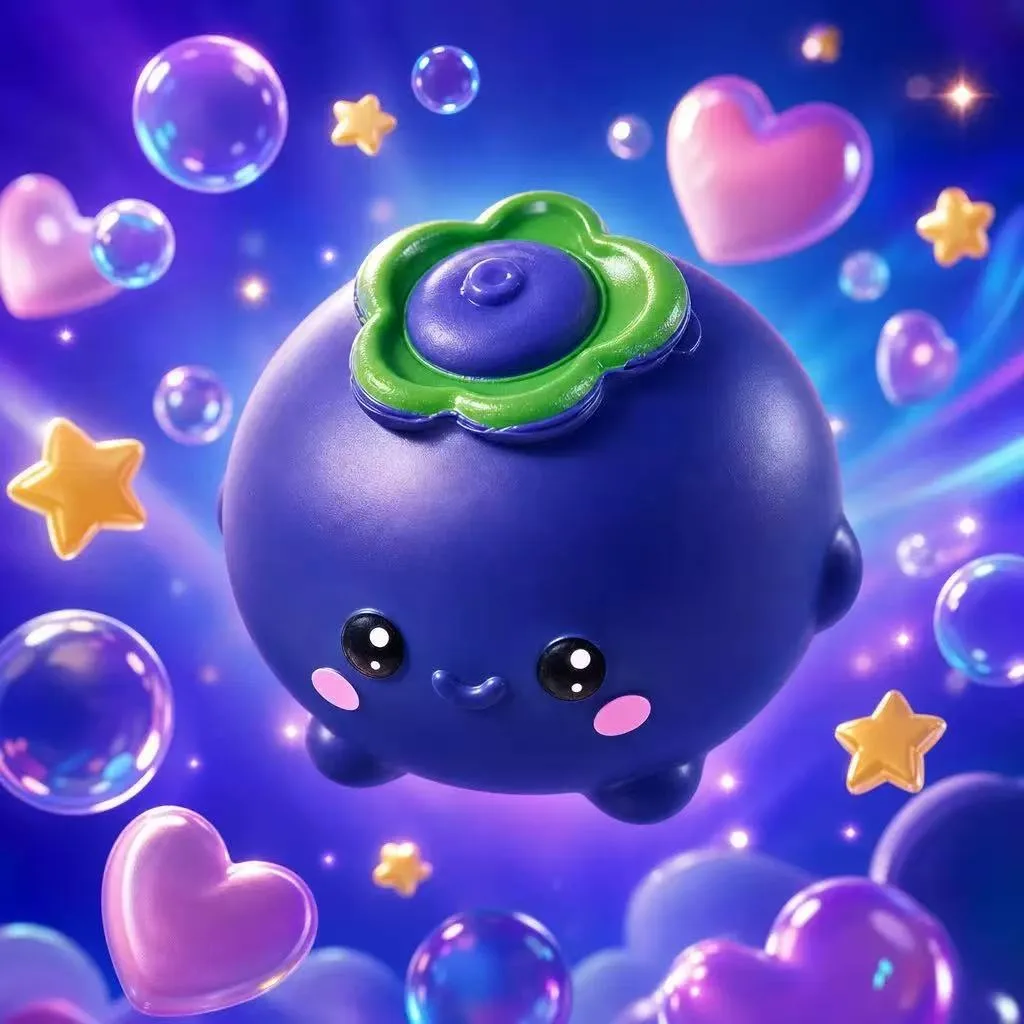 Large Realistic Blueberry Squishy Toy Soft Fruit Stress Relief Toy Wholesale Squishy Toy 6
