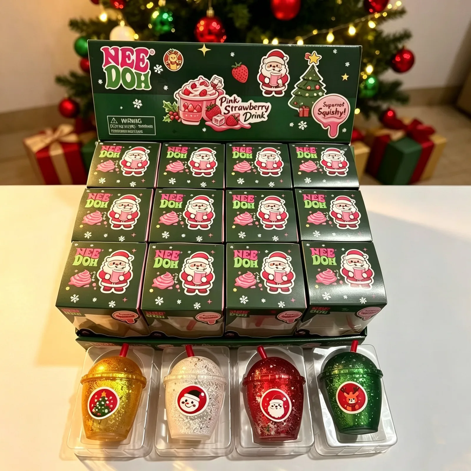 Christmas Drink Cup Squishy Toy Set Wholesale Squishy Toy 3