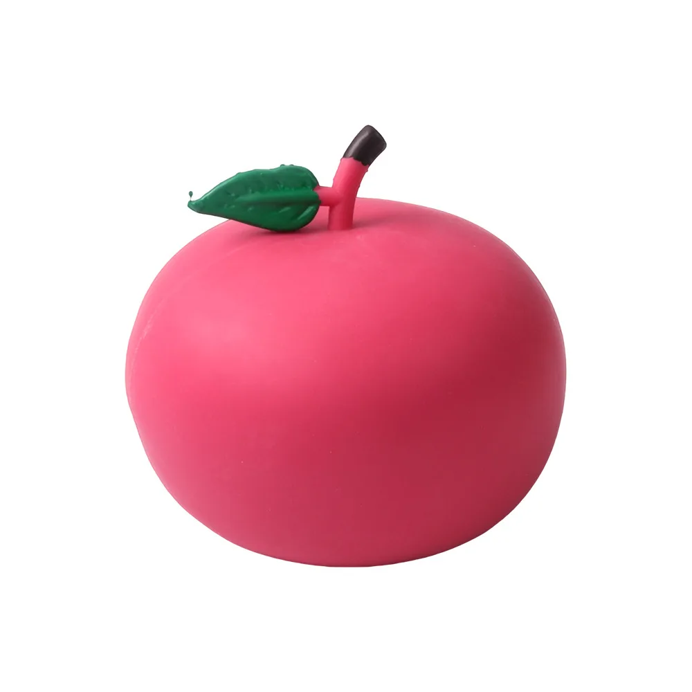 Scented Apple Squishy Toy Soft TPR Fruit Stress Relief Toy