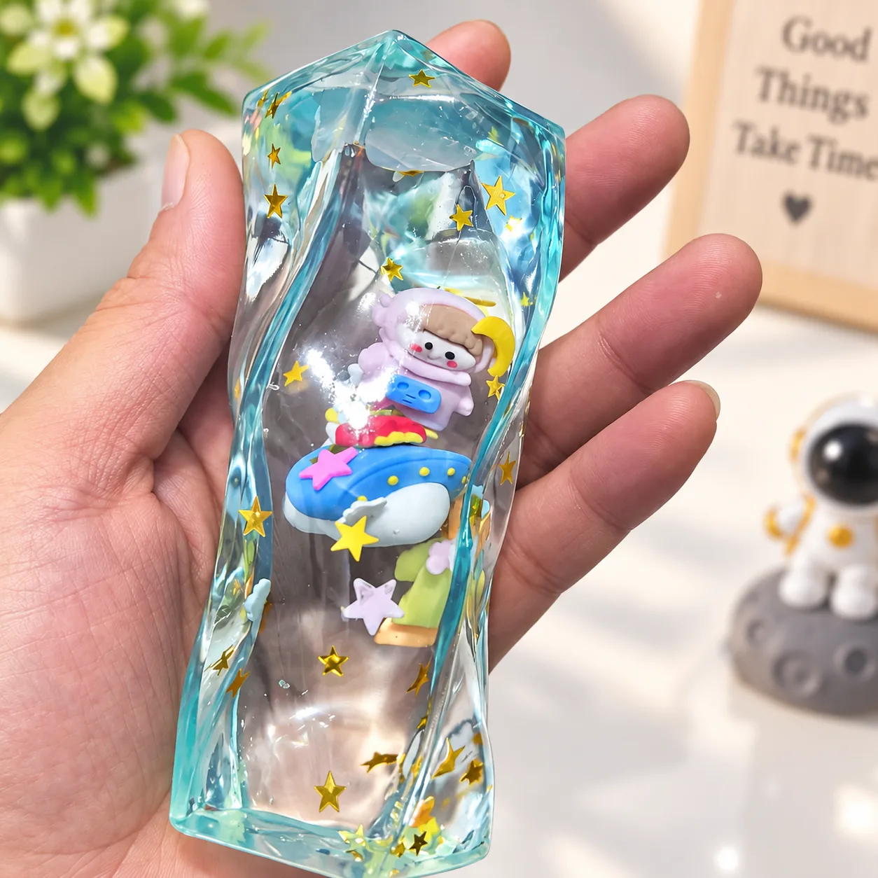 Space Spinning Butter Stick Squishy Toy Astronaut Stress Relief Toy Wholesale Squishy Toy 6