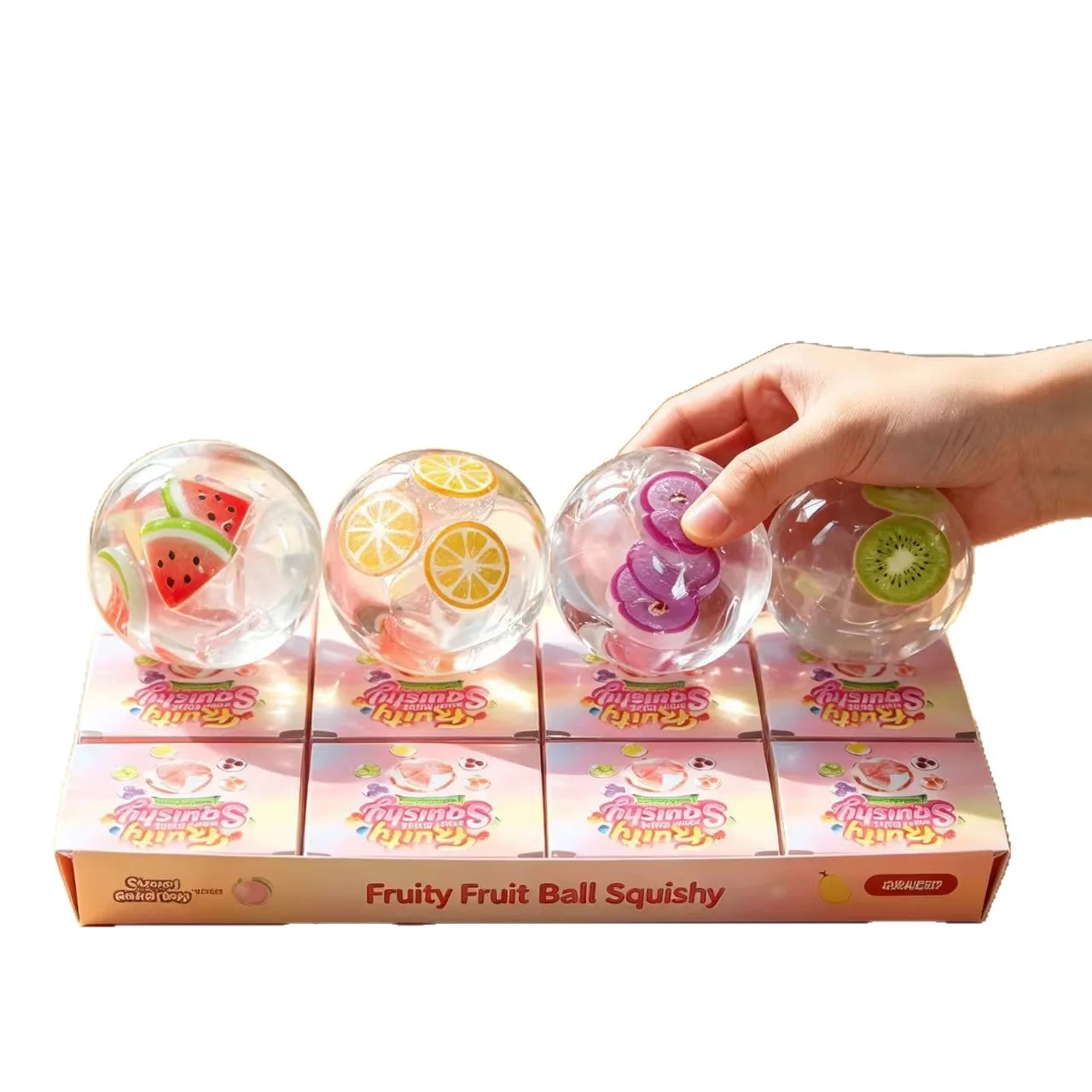 Vaseline Fruit Squishy Ball Coconut Oil Moldable Stress Relief Toy Wholesale Squishy Toy 5