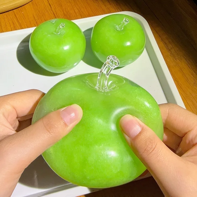 Apple Squishy Toy Soft TPR Moldable Stress Relief Squeeze Ball Wholesale Squishy Toy 5