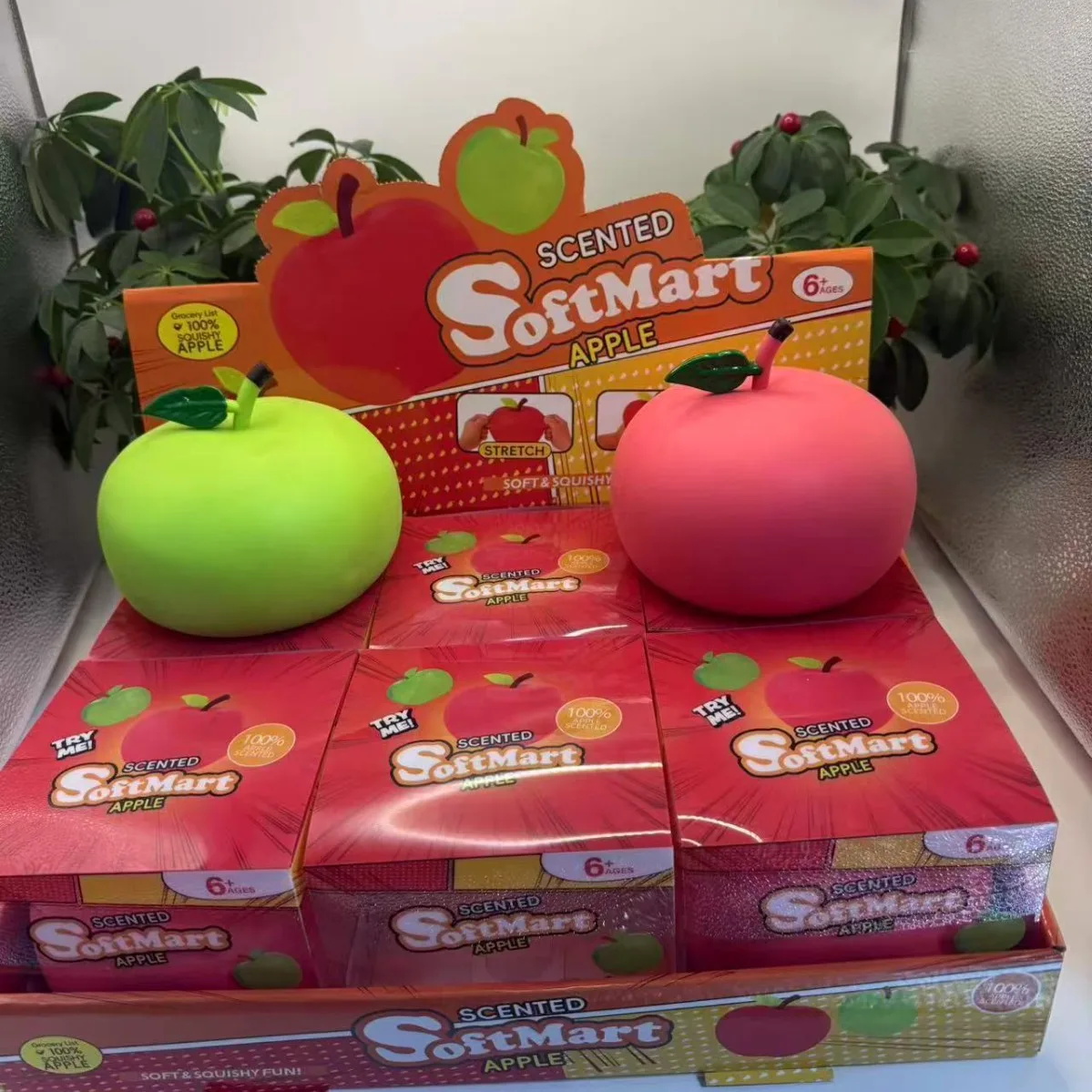 Scented Apple Squishy Toy Soft TPR Fruit Stress Relief Toy Wholesale Squishy Toy 6