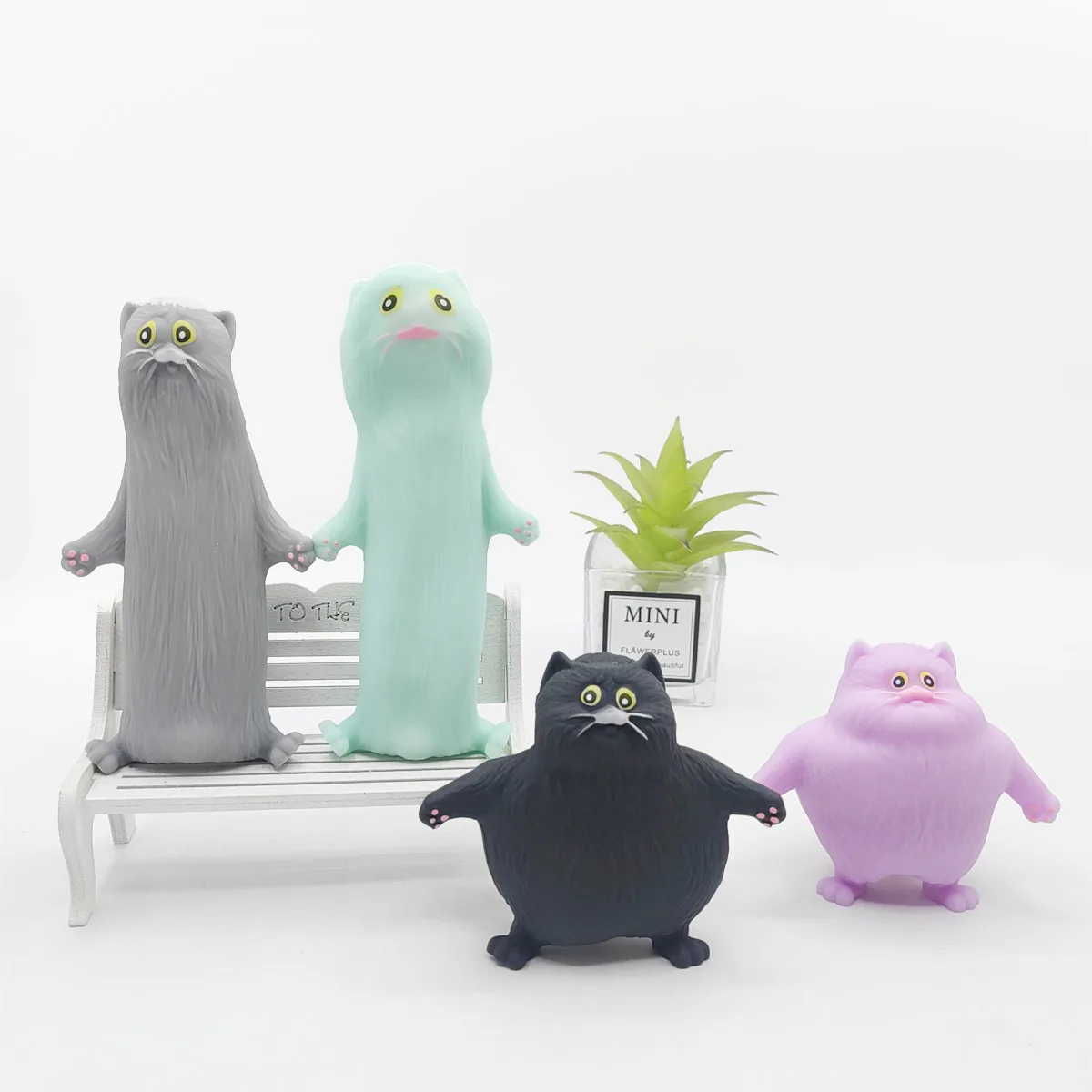 Stretch the Cat Squishy Toy - Chubby Stretchy Cat Stress Relief Toy Wholesale Squishy Toy 7
