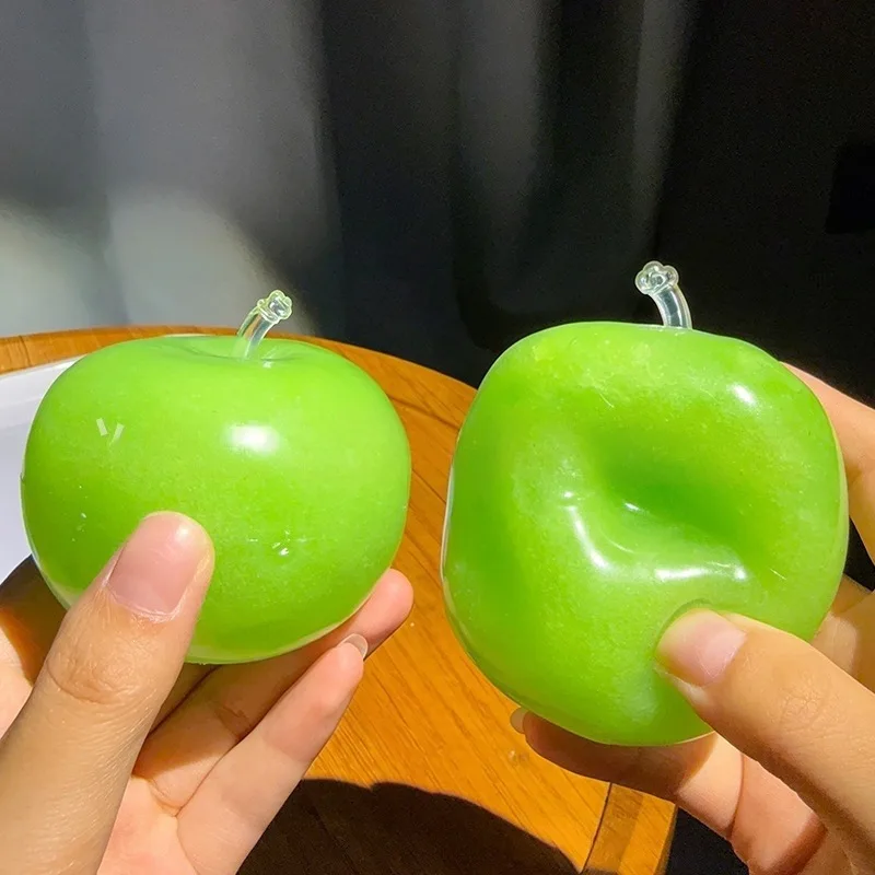 Apple Squishy Toy Soft TPR Moldable Stress Relief Squeeze Ball Wholesale Squishy Toy 6