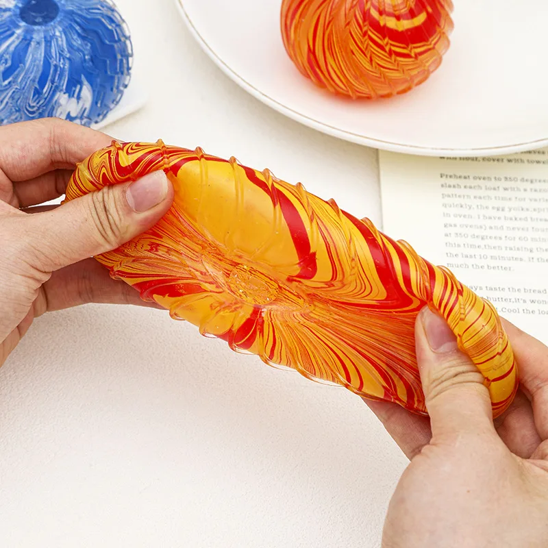 Marbled Squishy Stress Ball Soft TPR Slow Rebound Hand Grip Toy Wholesale Squishy Toy 4
