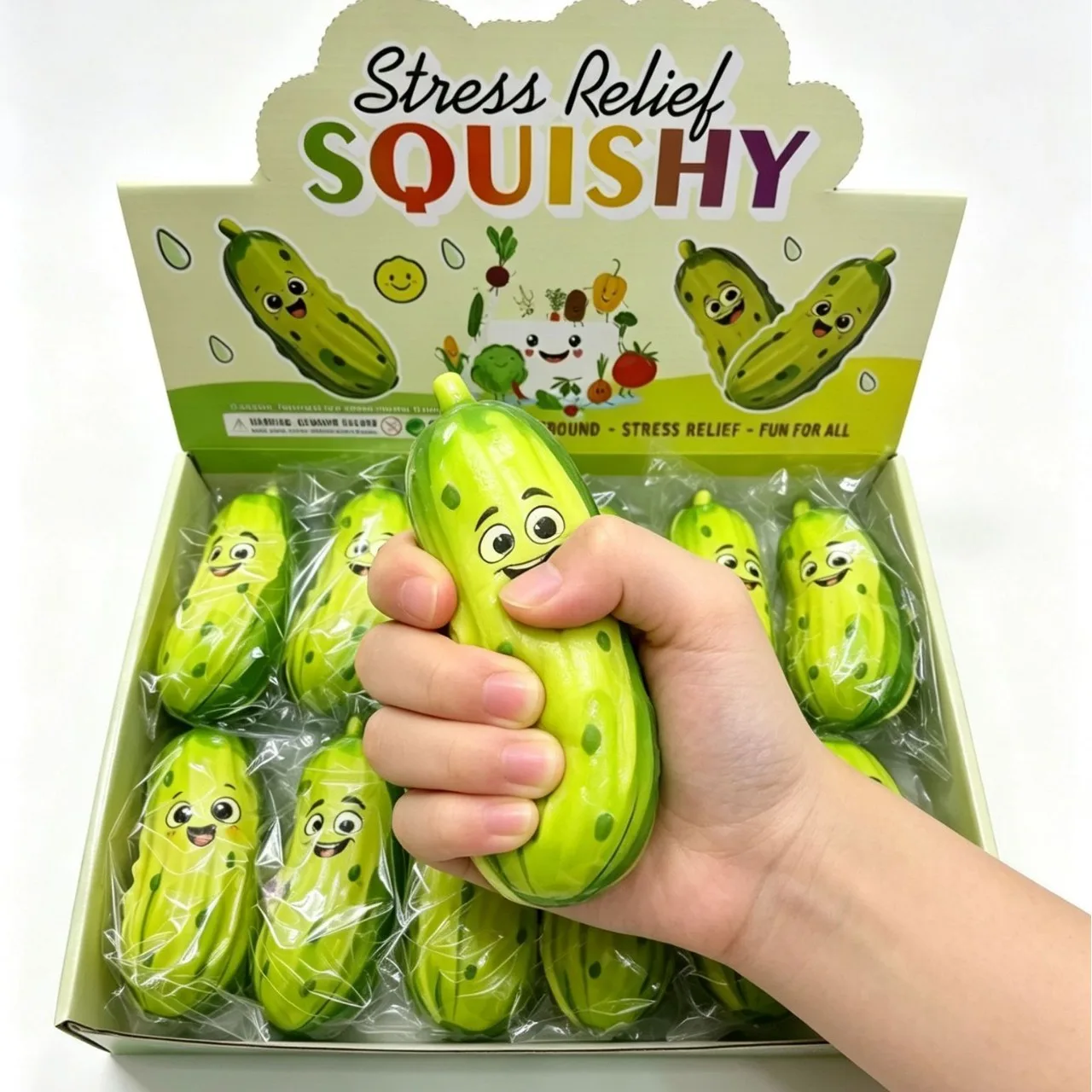 Cartoon Pickle Squishy Toy Slow Rising Stress Relief Toy Wholesale Squishy Toy 3