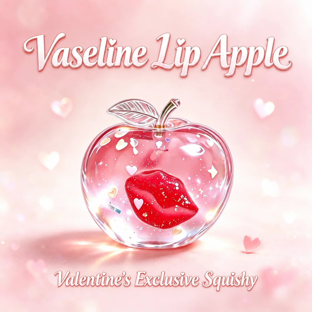 Valentine's Apple Red Lip Transparent TPR Squishy Toy Wholesale Valentine's Apple Red Lip Transparent TPR Squishy Toy Wholesale Squishy Toy
