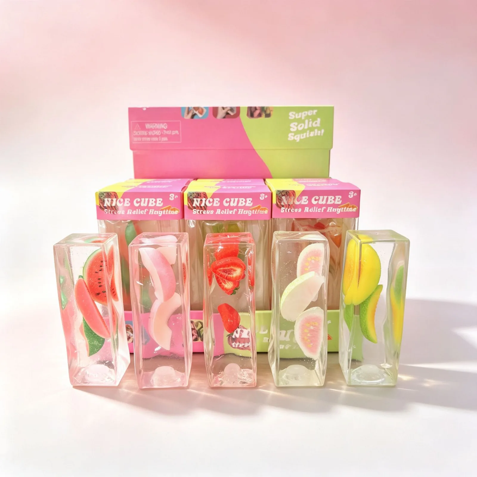 Vaseline-Filled Fruit Squishy Toy Transparent Gel Stress Relief Squeeze Toy Wholesale Squishy Toy 10